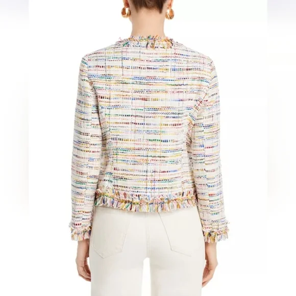 NWT Kobi Halperin Devyn Tweed Blazer In JKI Rainbow Size XS - Picture 4 of 16